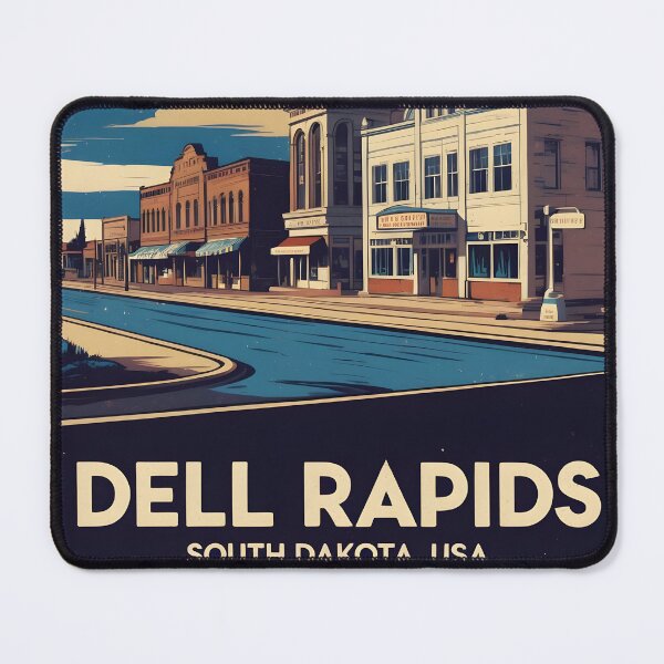 Item preview, Dell Rapids South Dakota Vintage Travel Tourism designed and sold by TravelersGems.