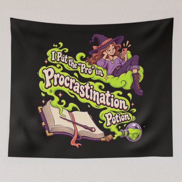 Item preview, I Put the “Pro” in Procrastination Potion clever Halloween designed and sold by JollyNib.