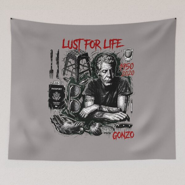 Item preview, Anthony Bourdain Tribute Collage Lust For Life-73 designed and sold by DaliborPivas.