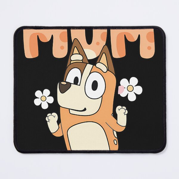 Item preview, Cartoon Dog Mum Flowers Wording designed and sold by Kawi Designs.