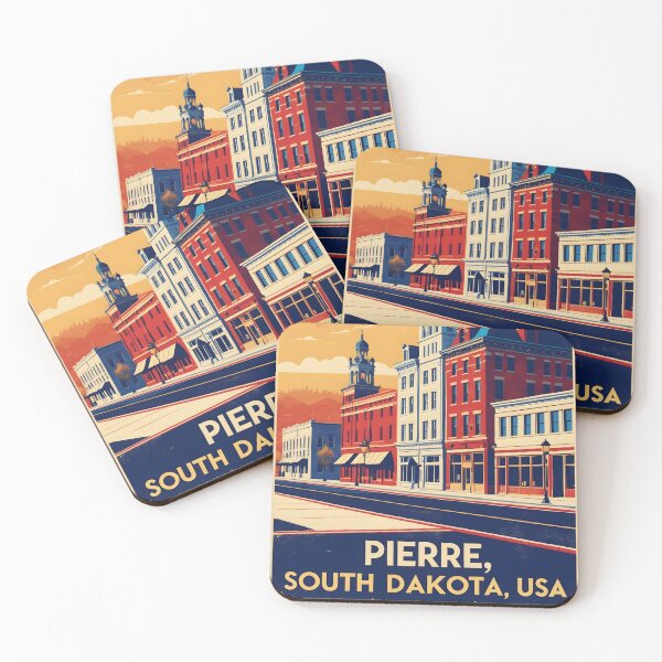 Item preview, Pierre South Dakota Vintage Travel Tourism designed and sold by TravelersGems.