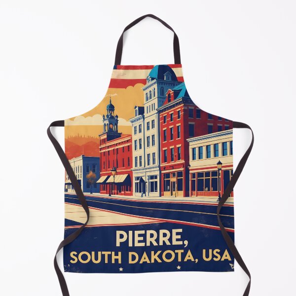 Item preview, Pierre South Dakota Vintage Travel Tourism designed and sold by TravelersGems.