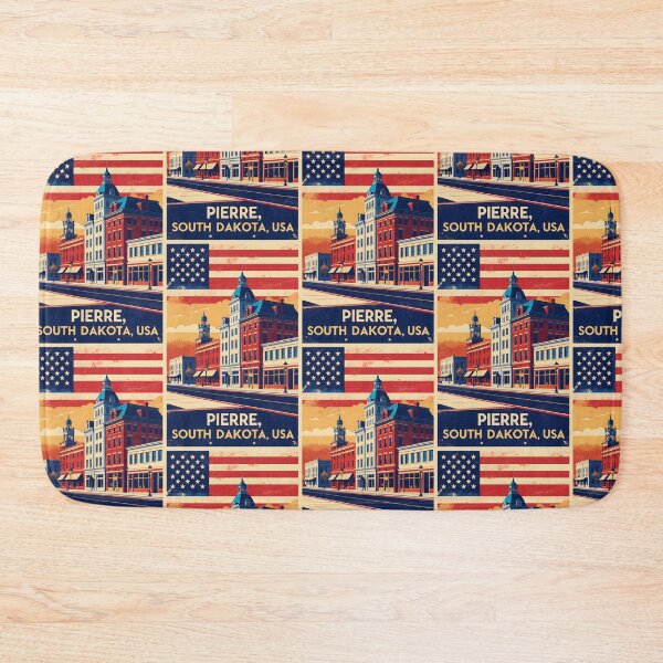 Item preview, Pierre South Dakota Vintage Travel Tourism designed and sold by TravelersGems.