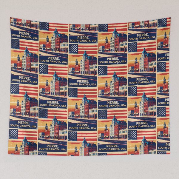 Item preview, Pierre South Dakota Vintage Travel Tourism designed and sold by TravelersGems.