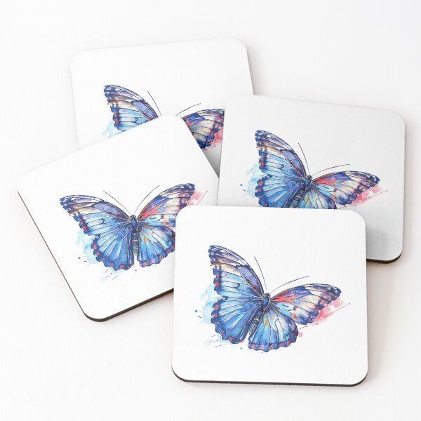 Item preview, Blue Butterfly | Elegant Nature Aesthetic Art designed and sold by Mandayartstudio.