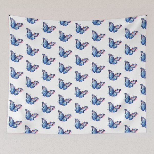 Item preview, Blue Butterfly | Elegant Nature Aesthetic Art designed and sold by Mandayartstudio.