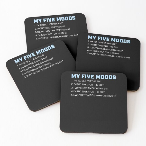 Item preview, Funny Offensive   My Five Moods  designed and sold by bodiode.