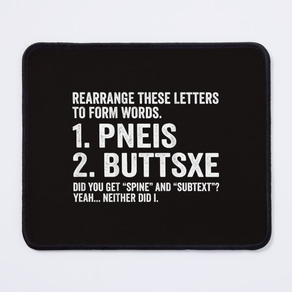 Item preview, Funny Rearrange Letters Form Word Game Humor Joke designed and sold by torildorxop.