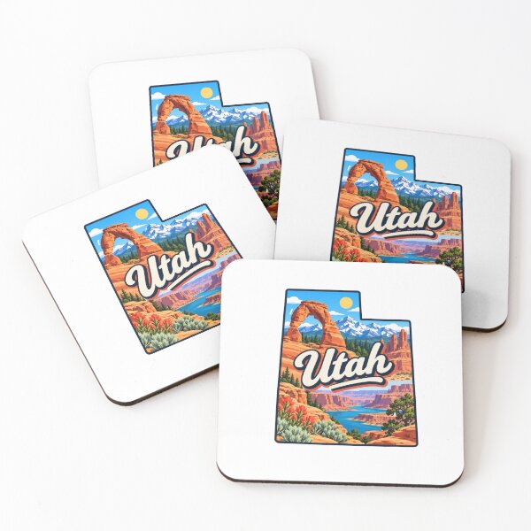 Item preview, Utah State Map designed and sold by Myra365Art.