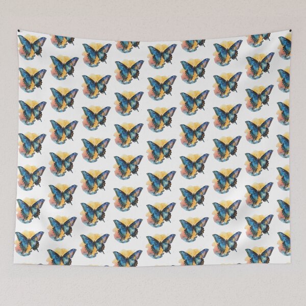 Item preview, Blue Butterfly | Elegant Nature Aesthetic Art designed and sold by Mandayartstudio.