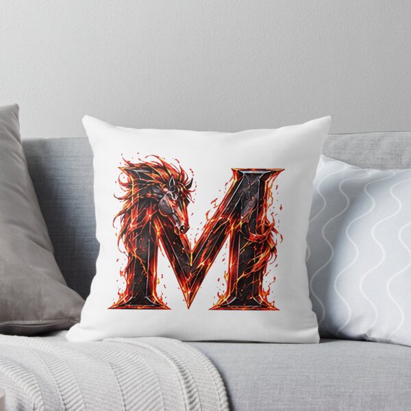 Item preview, Embermane Ironstride: The Year of the Horse Letter M designed and sold by BlissBlvdShop.