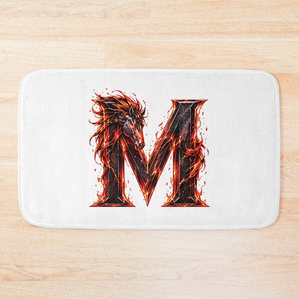 Item preview, Embermane Ironstride: The Year of the Horse Letter M designed and sold by BlissBlvdShop.