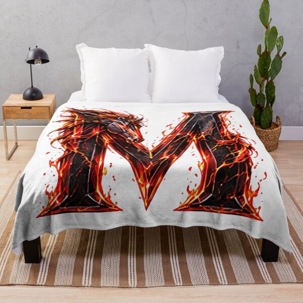 Item preview, Embermane Ironstride: The Year of the Horse Letter M designed and sold by BlissBlvdShop.