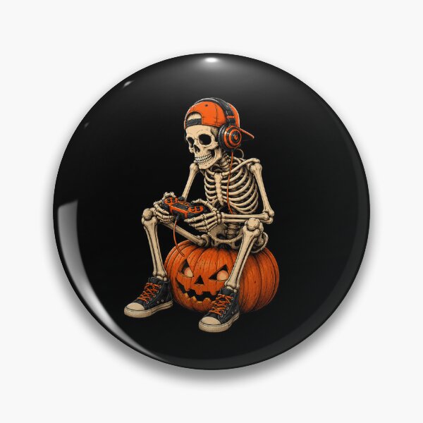 Item preview, Spooky Skeleton Gaming Halloween Controller Boys Men Kids designed and sold by Denenberg Jardel.