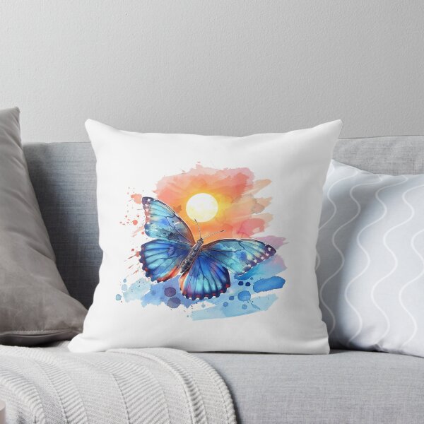 Item preview, Blue Butterfly | Elegant Nature Aesthetic Art designed and sold by Mandayartstudio.