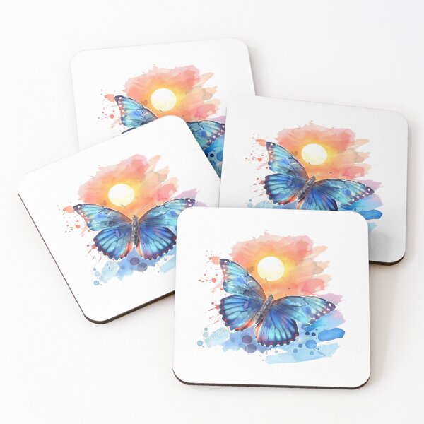 Item preview, Blue Butterfly | Elegant Nature Aesthetic Art designed and sold by Mandayartstudio.