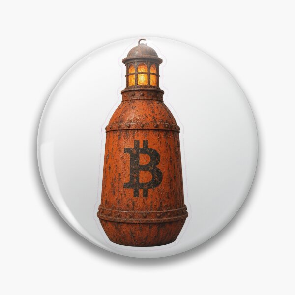 Item preview, Pegatina de boya Bitcoin — Calcomanía de boya marina BTC naranja desgastada para criptomonedas designed and sold by Crypto-Joe.