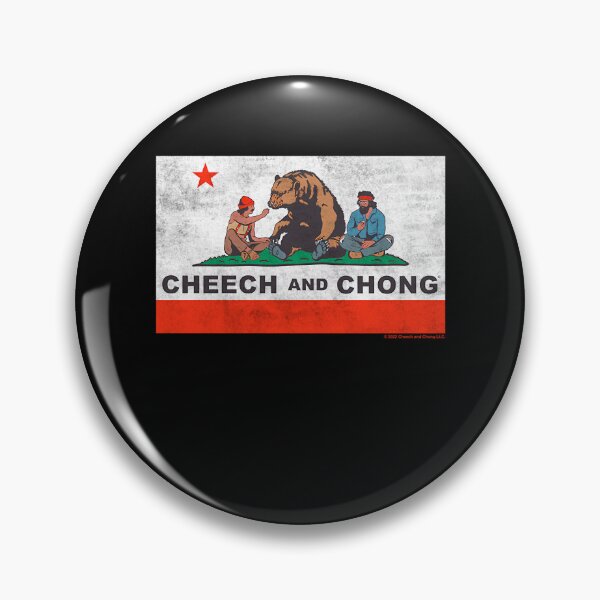 Item preview, Cheech Chong Chilling In California Republic Flag V3 designed and sold by hamfrase-lab.