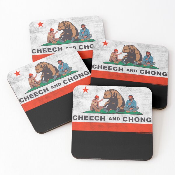 Item preview, Cheech Chong Chilling In California Republic Flag V3 designed and sold by hamfrase-lab.