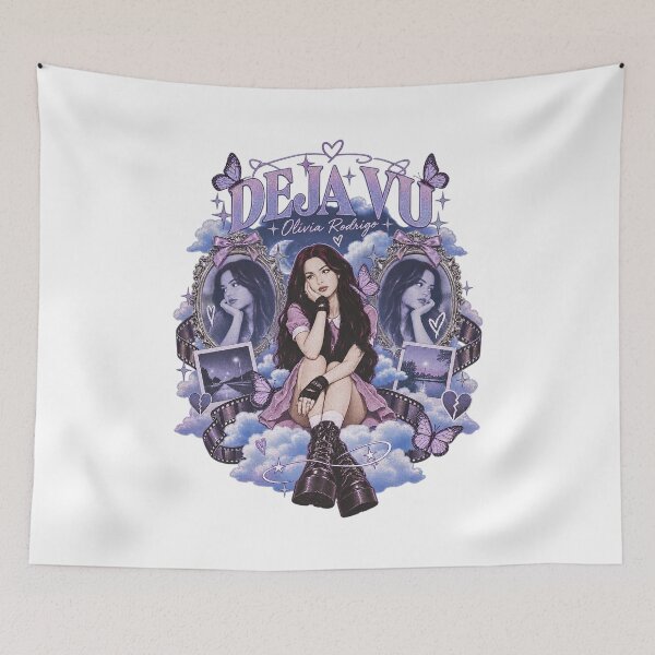 Item preview, Olivia Rodrigo, Olivia Rodrigo Deja Vu Dreamy Purple Aesthetic Fan Art designed and sold by graphic-genie.