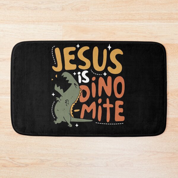 Item preview, Jesus is Dino-mite T-rex Dinosaur Roaring Faith Christian designed and sold by PeggyGilligan.