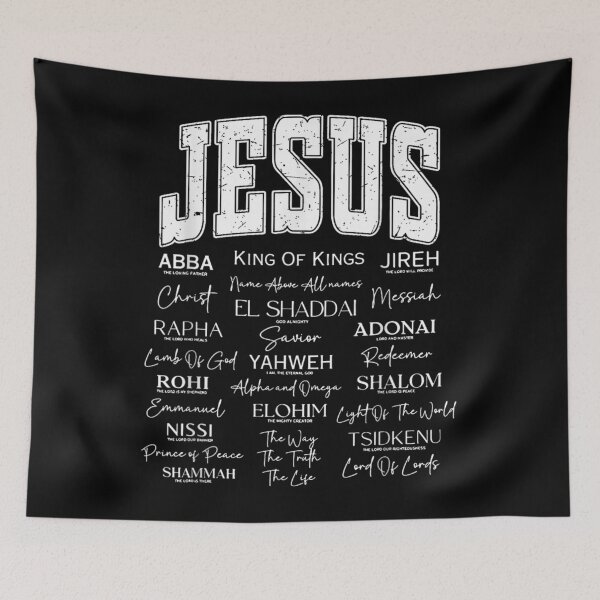 Item preview, Jesus is King Names of God Hebrew Christian Worship Jesus designed and sold by PeggyGilligan.