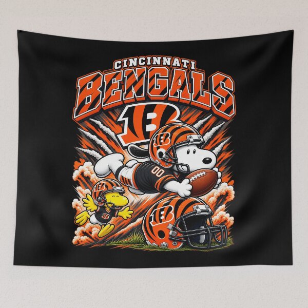 Item preview, Snoopy Cincinnati Bengals Dynamic Diving Catch Football Fan designed and sold by CaneufeyCip.