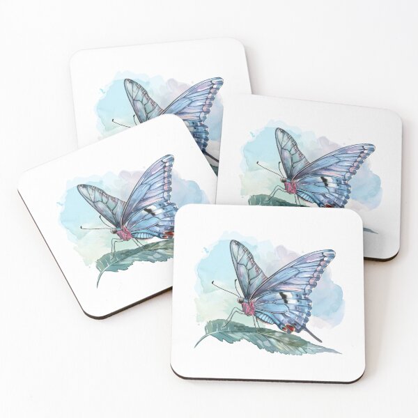 Item preview, Blue Butterfly | Elegant Nature Aesthetic Art designed and sold by Mandayartstudio.