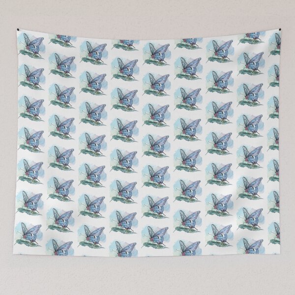 Item preview, Blue Butterfly | Elegant Nature Aesthetic Art designed and sold by Mandayartstudio.
