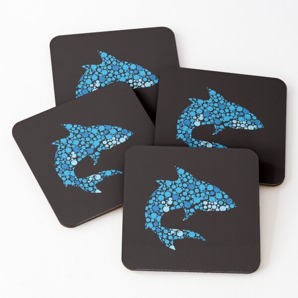 Item preview, Blue Polka Dot Shark Ocean Animal Lover designed and sold by ImeldaSparks.