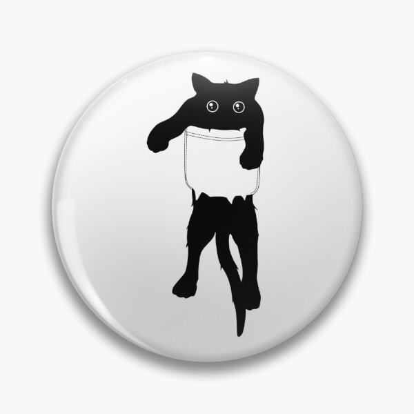 Item preview, Hang Loose Black Cat Pocket designed and sold by Kawi Designs.