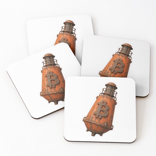 Item preview, Tilted Bitcoin Buoy Sticker — BTC Crash Survivor Crypto Decal designed and sold by Crypto-Joe.