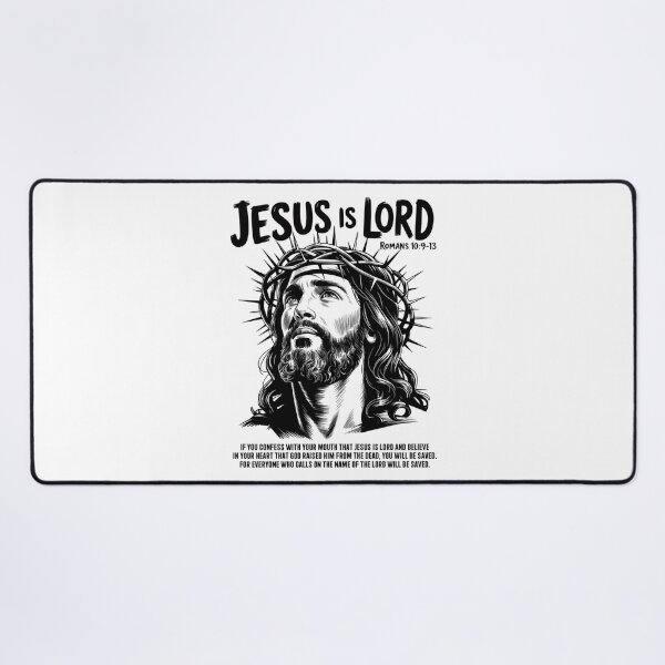 Item preview, Jesus is Lord Romans 10:9-13 Christian Faith designed and sold by PeggyGilligan.