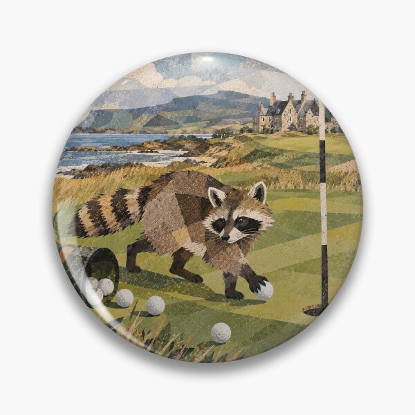 Item preview, Racoon Golf Caddy designed and sold by LittleDreamsCo.