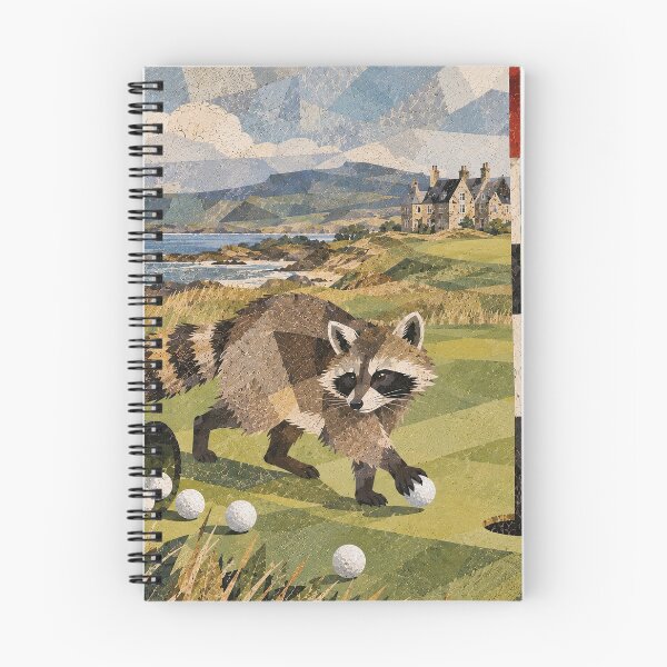 Item preview, Racoon Golf Caddy designed and sold by LittleDreamsCo.