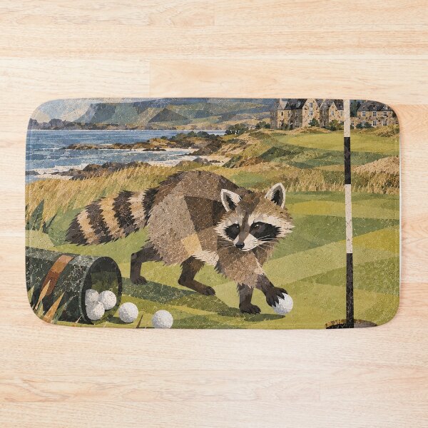 Item preview, Racoon Golf Caddy designed and sold by LittleDreamsCo.