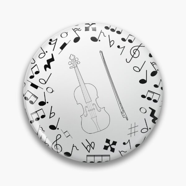 Artikelvorschau, Violine und Musiknotation entworfen und verkauft von thatmusiclife.