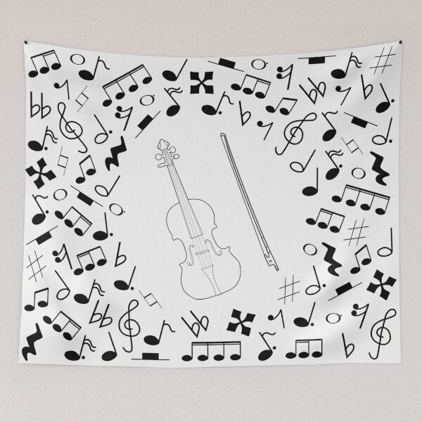 Item preview, Violin and Music Notation designed and sold by thatmusiclife.