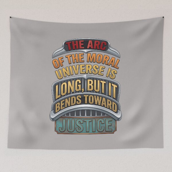Item preview, Arc of Moral Universe Bends Toward Justice Badge-11 designed and sold by KateSchultza.