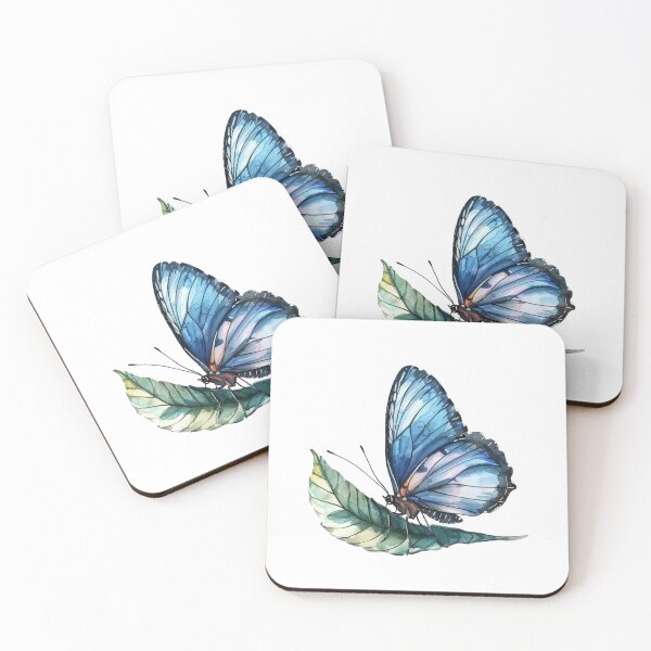 Item preview, Blue Butterfly | Elegant Nature Aesthetic Art designed and sold by Mandayartstudio.