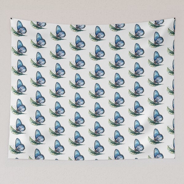Item preview, Blue Butterfly | Elegant Nature Aesthetic Art designed and sold by Mandayartstudio.