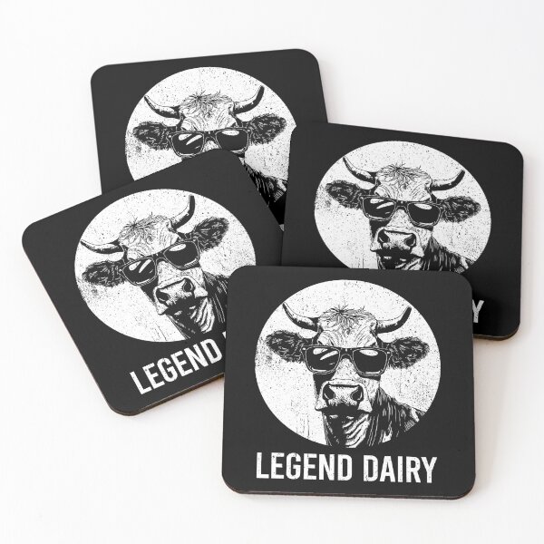 Item preview, Legend Dairy - Funny Cow Farmer Pun designed and sold by chatrinemelca.
