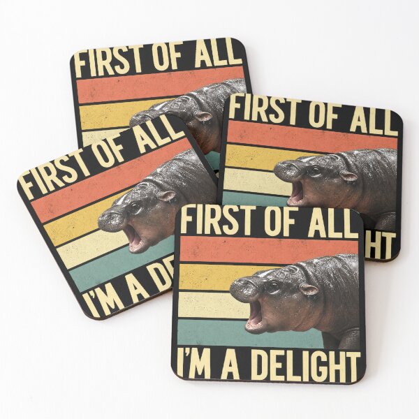 Item preview, Moo Deng First Of All I'm A Delight designed and sold by nasr-say.