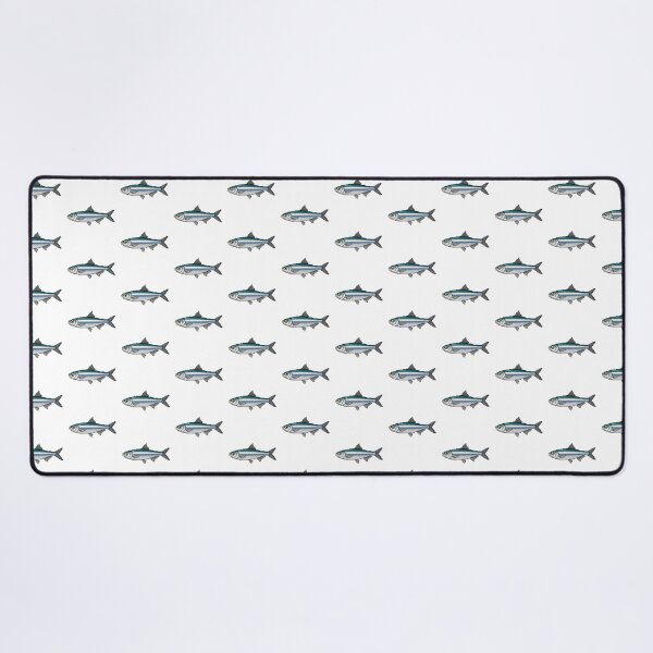 Item preview, Pixel Art Teal Herring Silver Stripe Cutout designed and sold by aigcx.