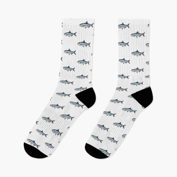 Item preview, Pixel Art Teal Herring Silver Stripe Cutout designed and sold by aigcx.