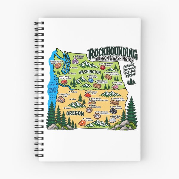 Item preview, Rockhounding the Oregon and Washington designed and sold by Tara's Nature Shop.