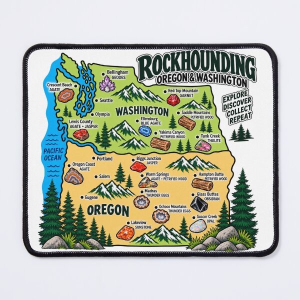 Item preview, Rockhounding the Oregon and Washington designed and sold by Tara's Nature Shop.