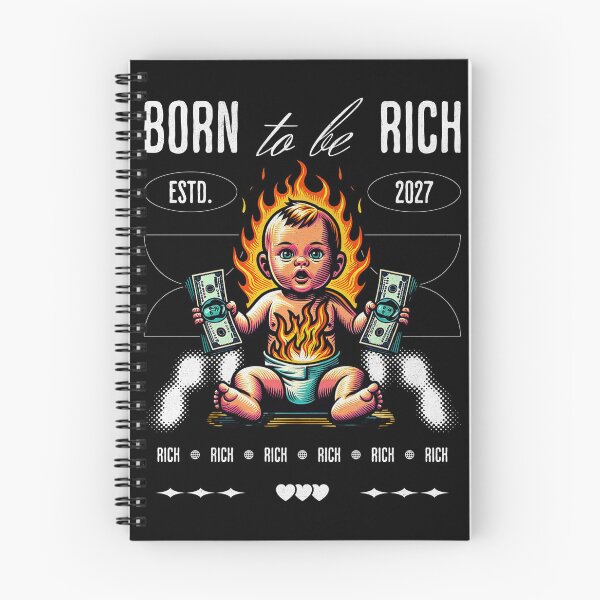 Item preview, Born to Be Rich T-Shirt, Bold Money Baby Graphic Tee, Wealth Motivation Streetwear Shirt, Est 2026 Gift designed and sold by vec4u.