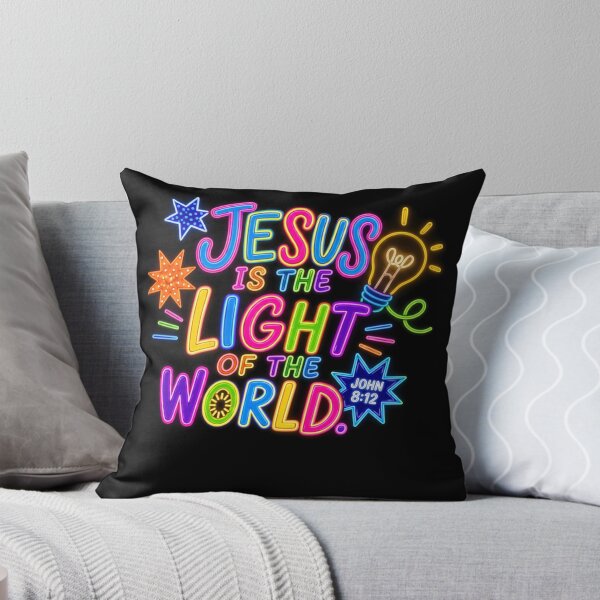 Item preview, Jesus Lights Christian Bible Verse John 8,12 Glowing Decor designed and sold by PeggyGilligan.