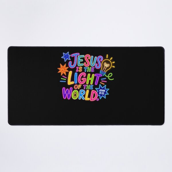 Item preview, Jesus Lights Christian Bible Verse John 8,12 Glowing Decor designed and sold by PeggyGilligan.